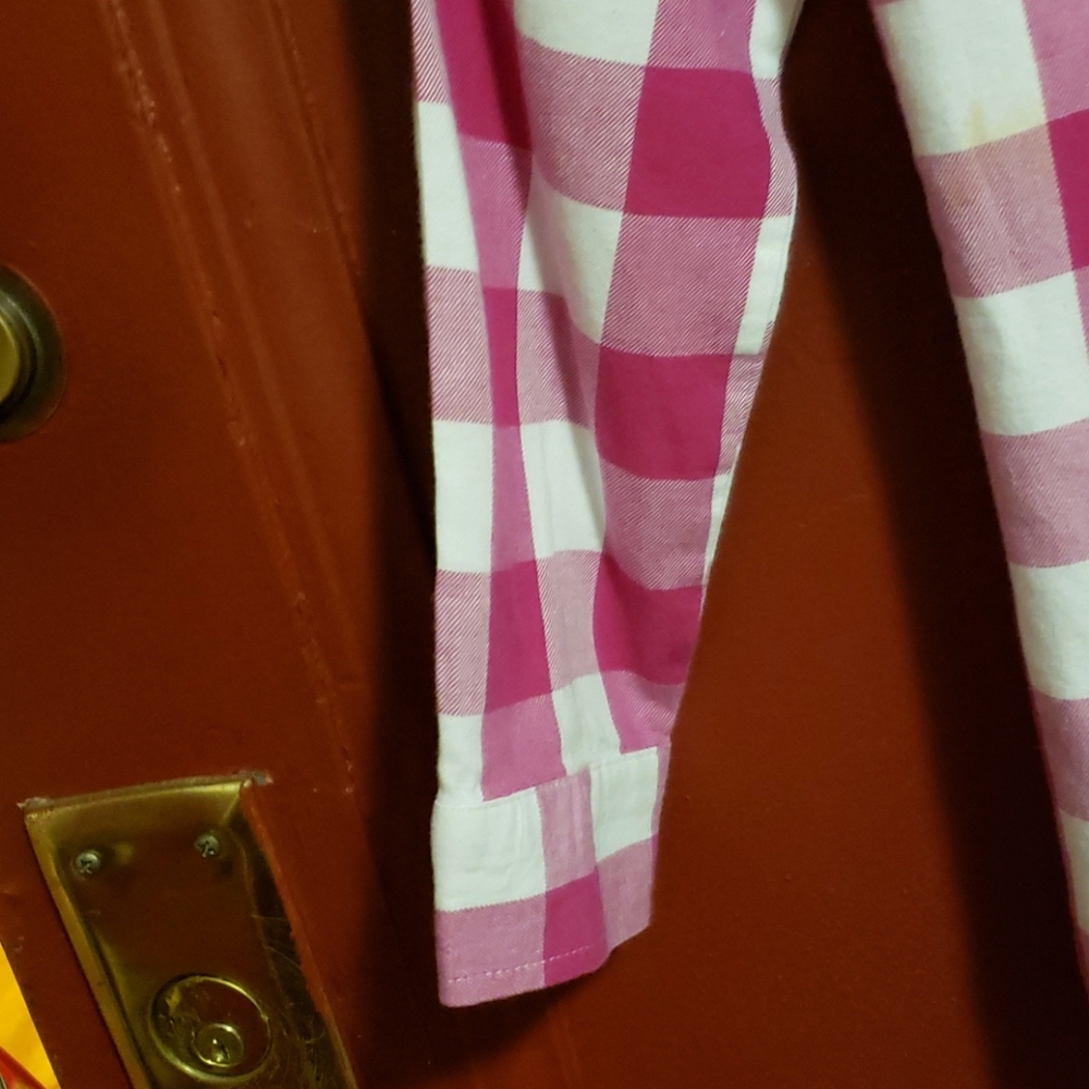 1989 PLACE PINK PLAID SHIRT SIZE5/6 S - Picture 6 of 8